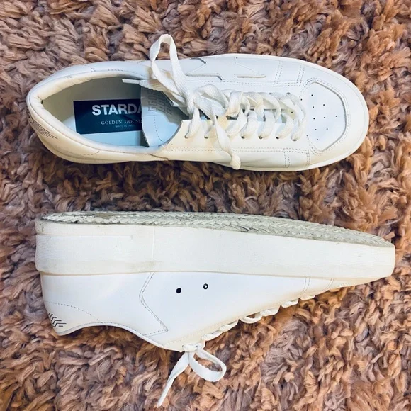 Golden Goose Men's White Low Top Sneakers Size 7 US